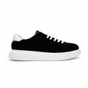 Men's Genuine Chamois Leather Sneakers - Black