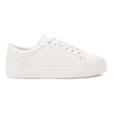Men's lace-up basic sneakers - White