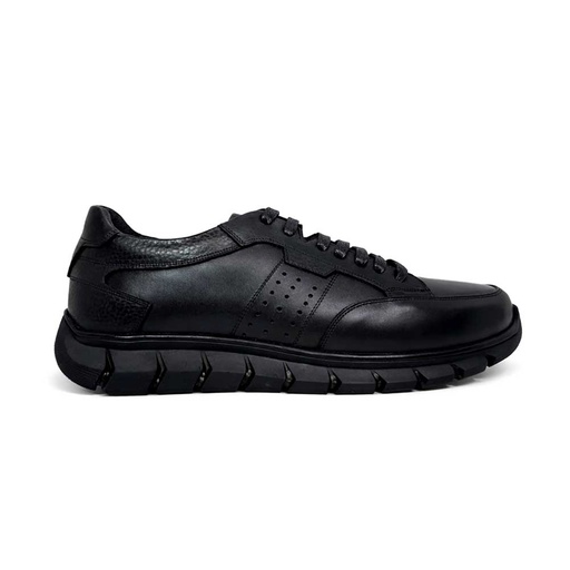 Men geniune leather Shoes - Black