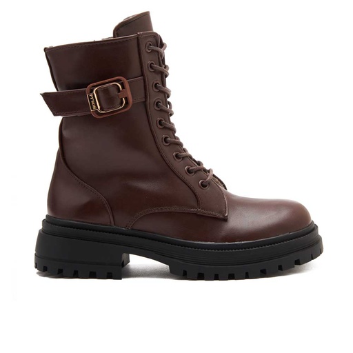 Women lace-up boots - Brown