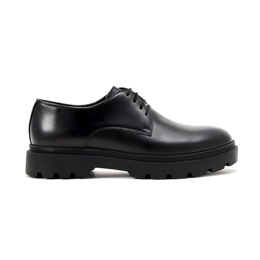 Men leather trendy shoes - Black