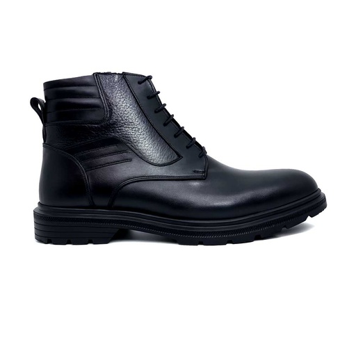 Men's Leather Half Boot - Black