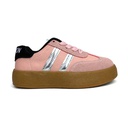 Girly Chamois Sneakers - Pink