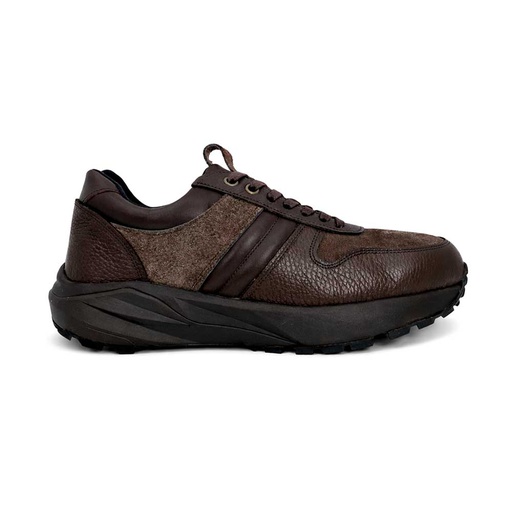 Men's Genuine Leather Casual Shoes - Brown
