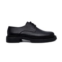 Men's leather platform shoes - Black