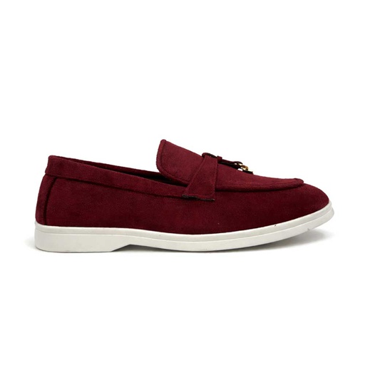 Women's Suede Loafer - Maroon