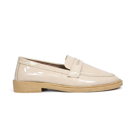 Women's Gloosy Moccasin - Beige