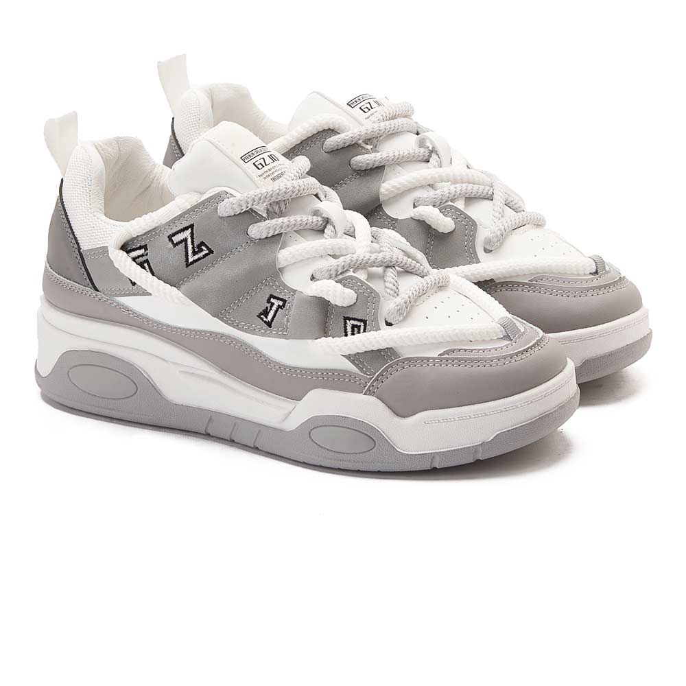 Trendy Men Fashion Trainers - Grey2