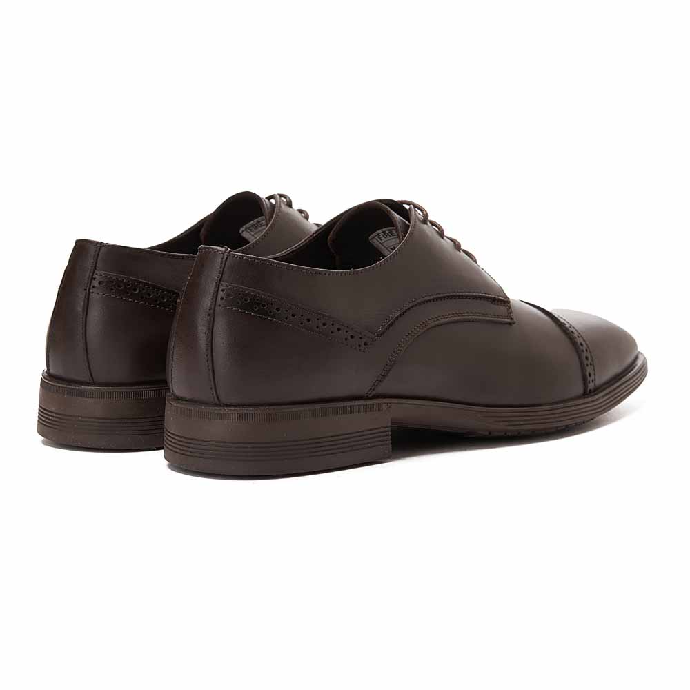 Men leather derby shoes - Brown1