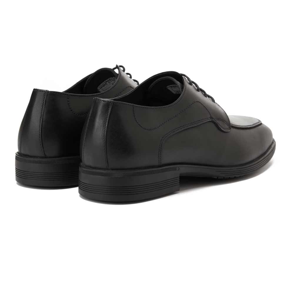 Men leather classic shoes - Black