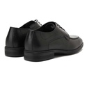 Men leather classic shoes - Black
