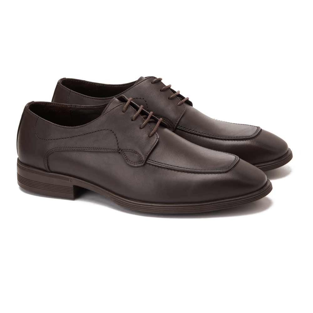 Men leather classic shoes - Brown1