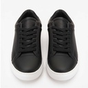 Men's simple leather sneakers - Black2