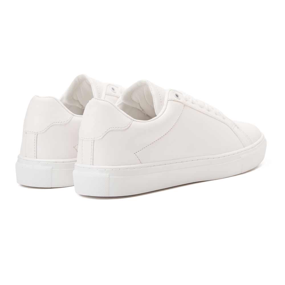 Men's simple leather sneakers - White