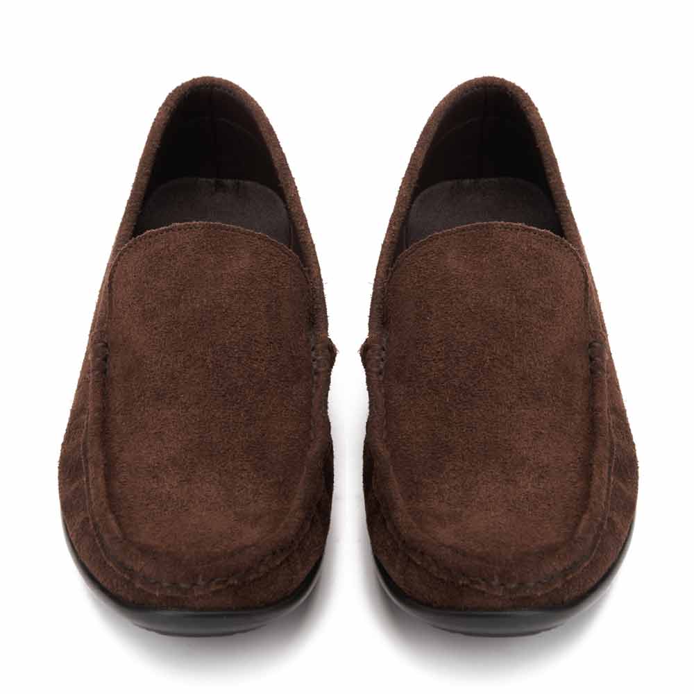 Men summer suede moccasin - Brown2