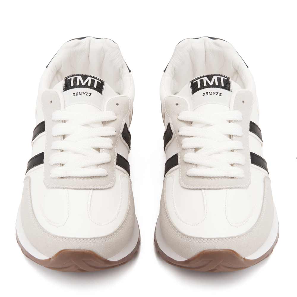 Women's casual lace-up trainers - Black2