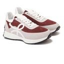 Women's stylish sneakers - Grey*Maroon1