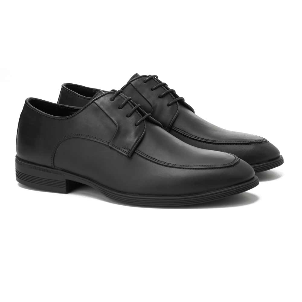 Men leather dress shoes - Black1