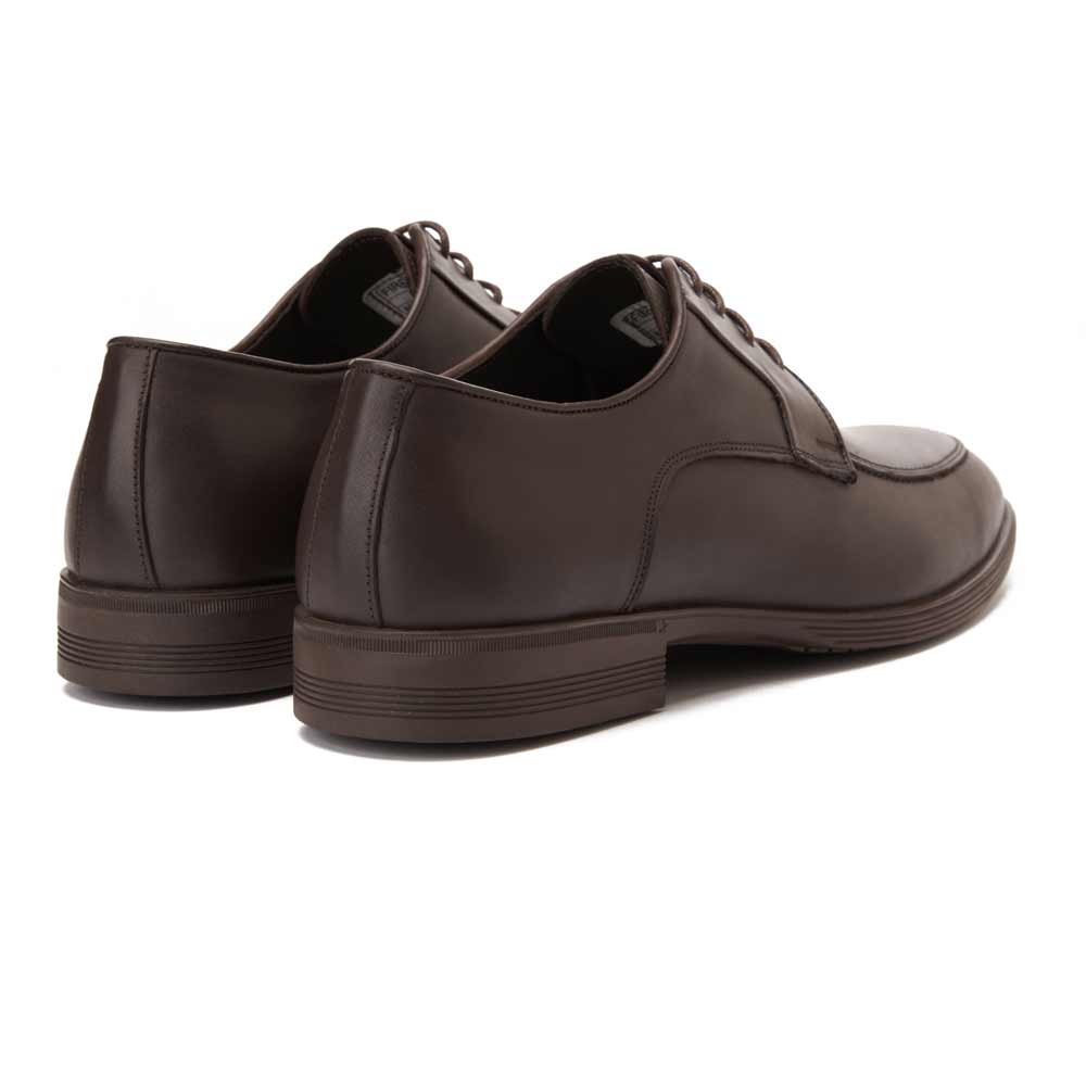 Men leather dress shoes - Brown