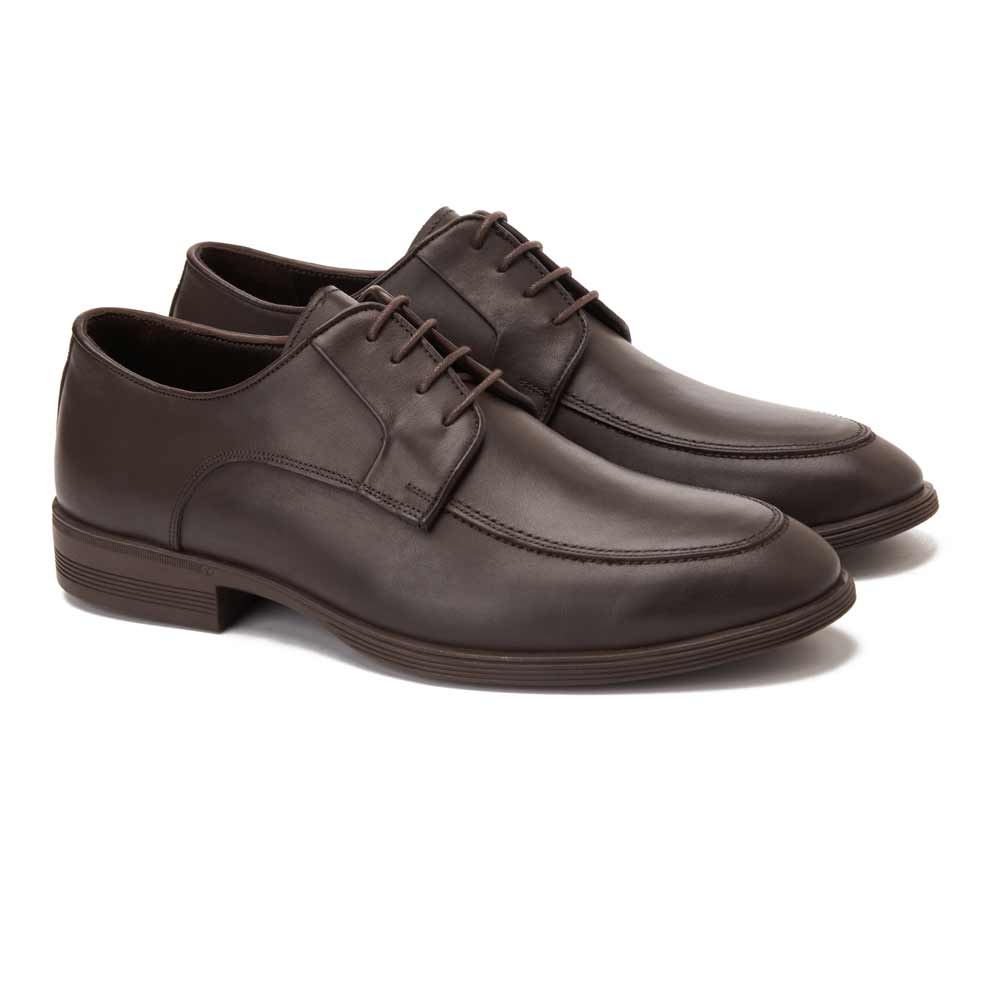 Men leather dress shoes - Brown1