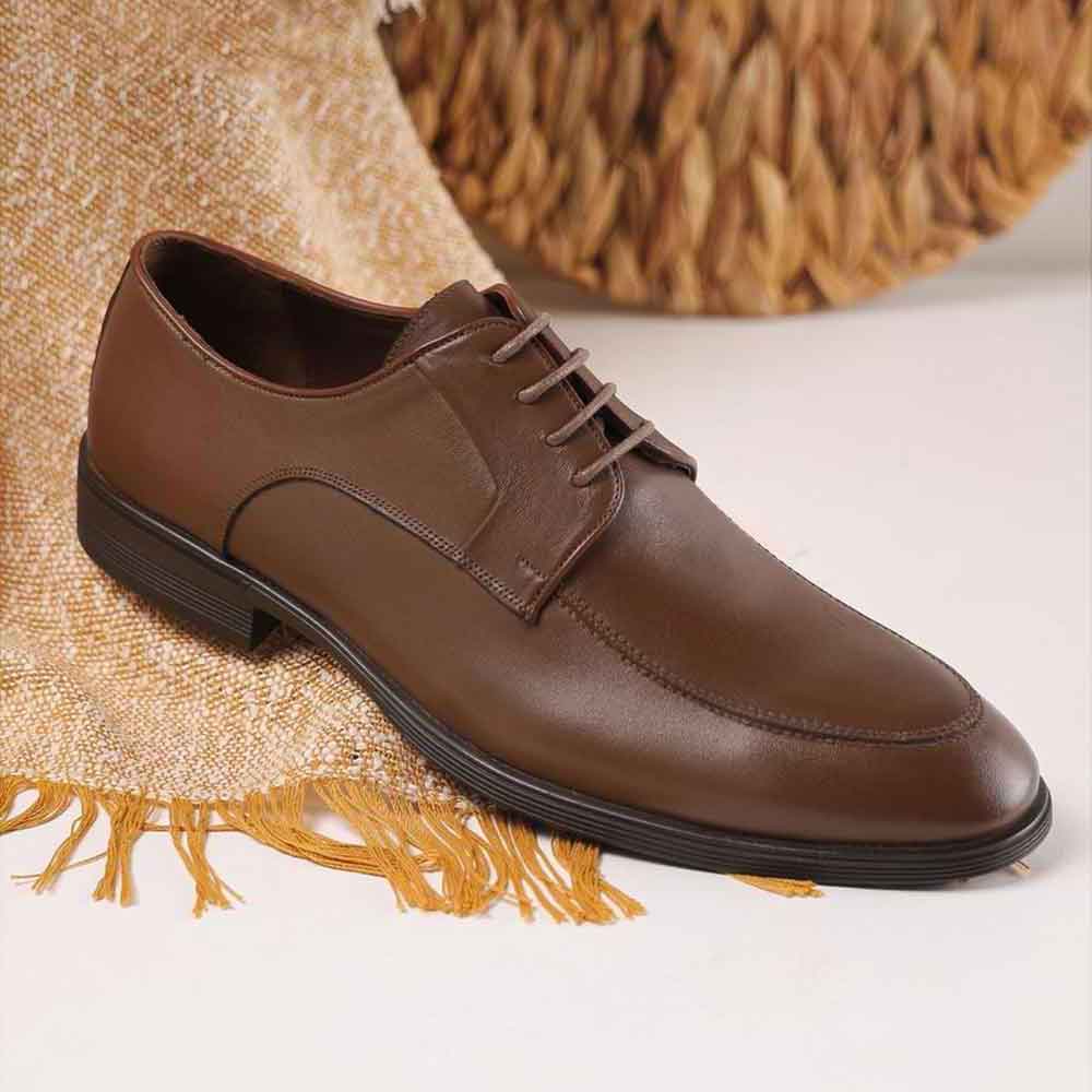Men leather dress shoes - Havana3