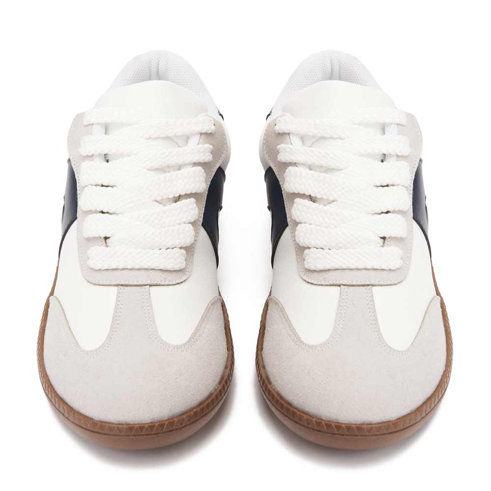 Women's stylish sneakers - White*Navy2