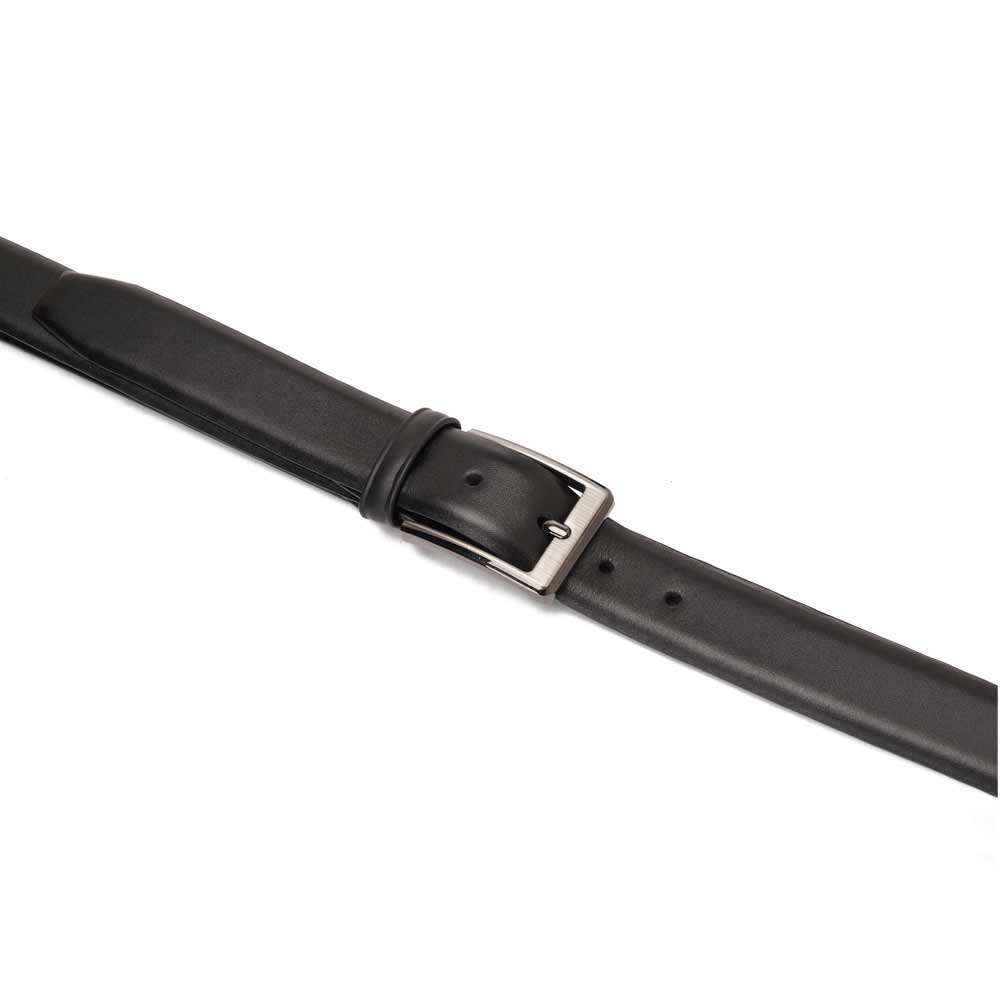 Men's classic leather belt - Black2