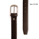 Men's classic leather belt - Brown3