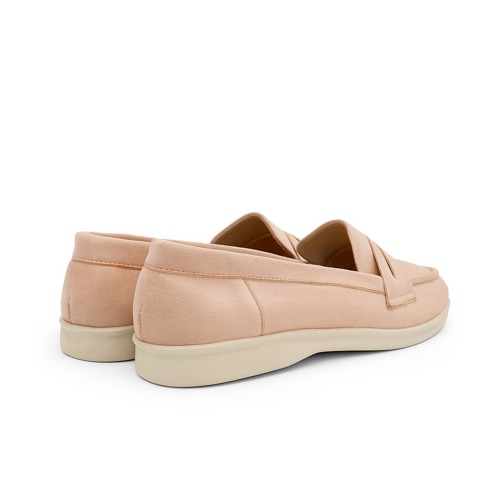 Women's chamois loafers - Pink