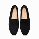 Women's chamois loafers - Black