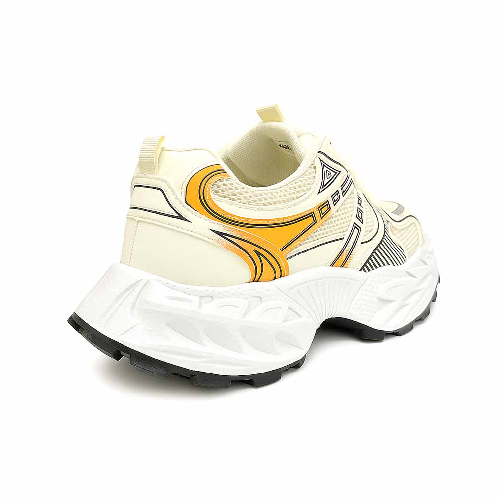 Trendy women trainers - White*Orange1