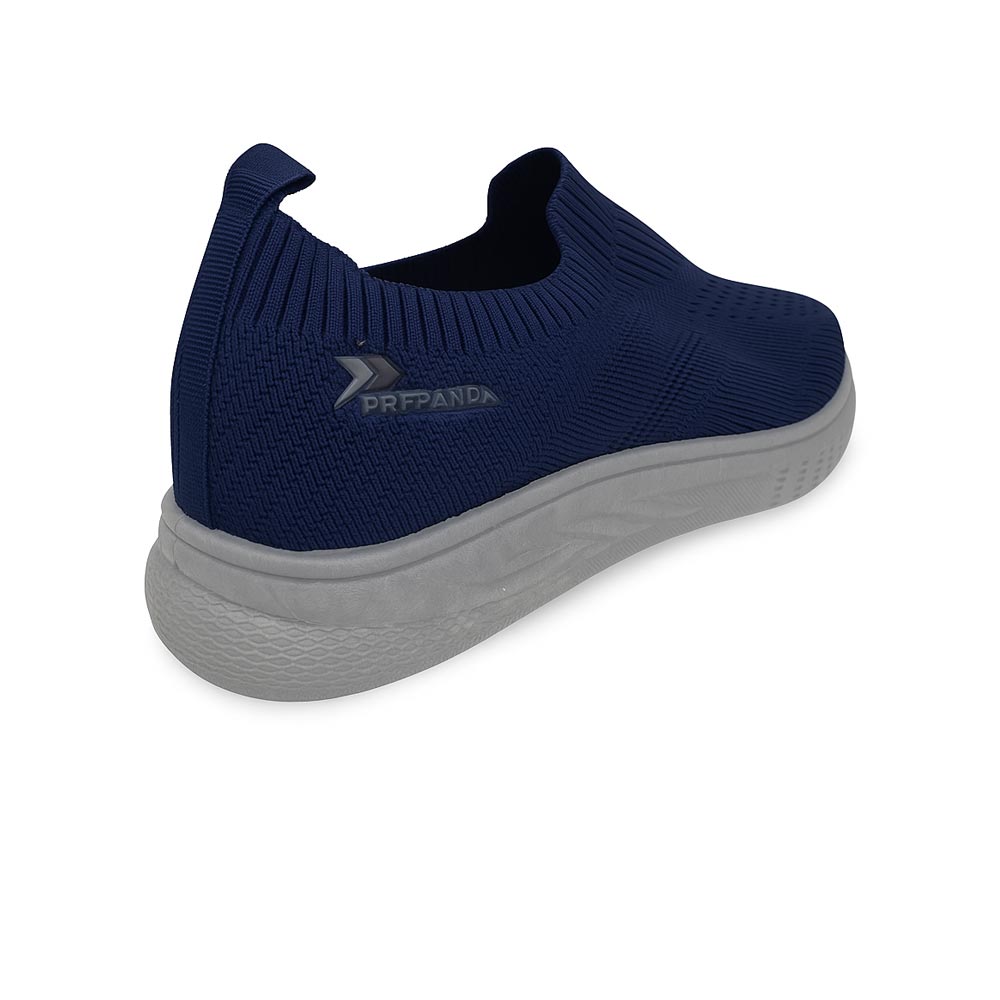 Men knitted slip-ons - Navy1