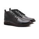 Men's leather lace-up boots - Black