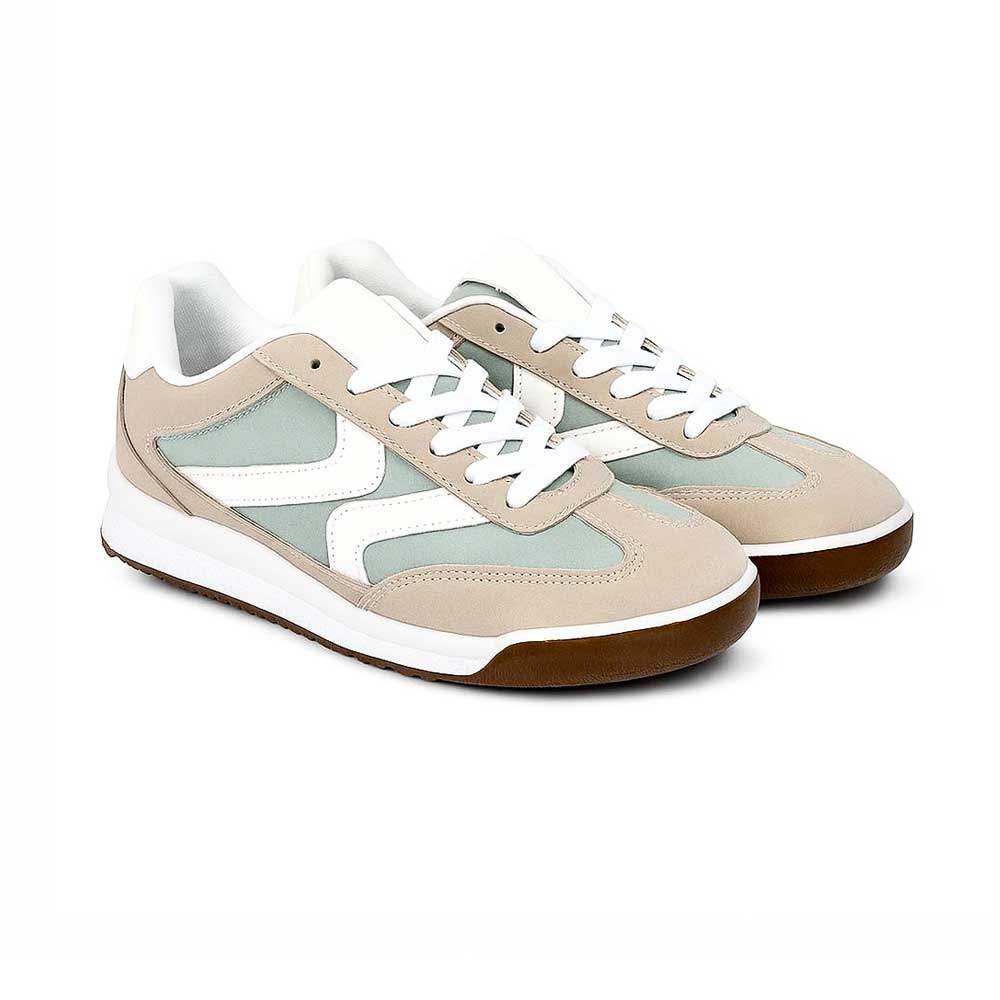 Women's Retro Suede Sneakers - Mint Green