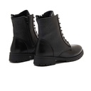 Women printed leather boot - Black1