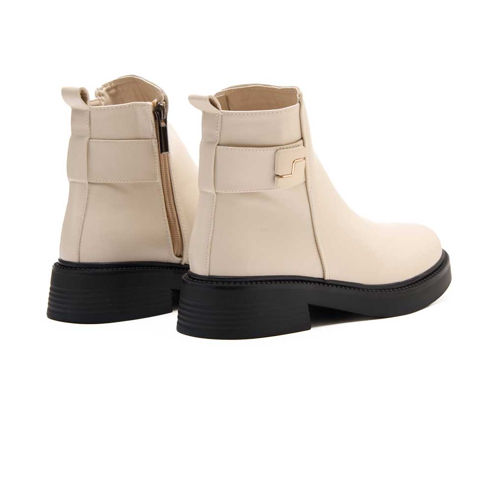 Women leather boot - Beige1