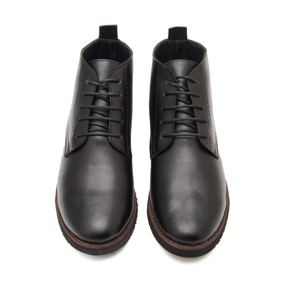 Men's leather lace-up boots - Black4