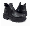 Women's leather chelsea boot - Black2