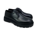 Men leather trendy shoes - Black