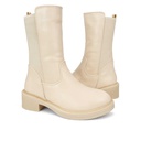 Women's leather half boot - Beige2