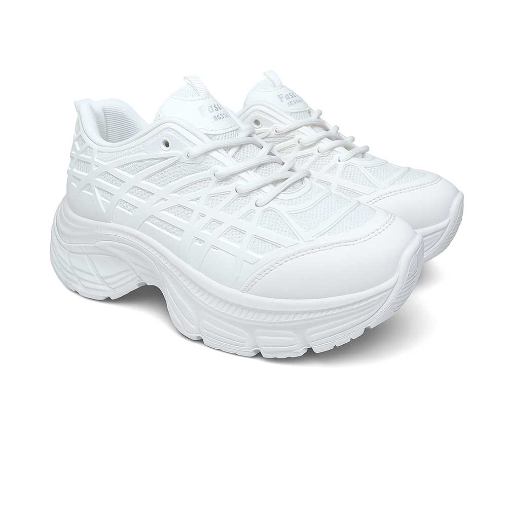 Women's Leather Sneakers - White