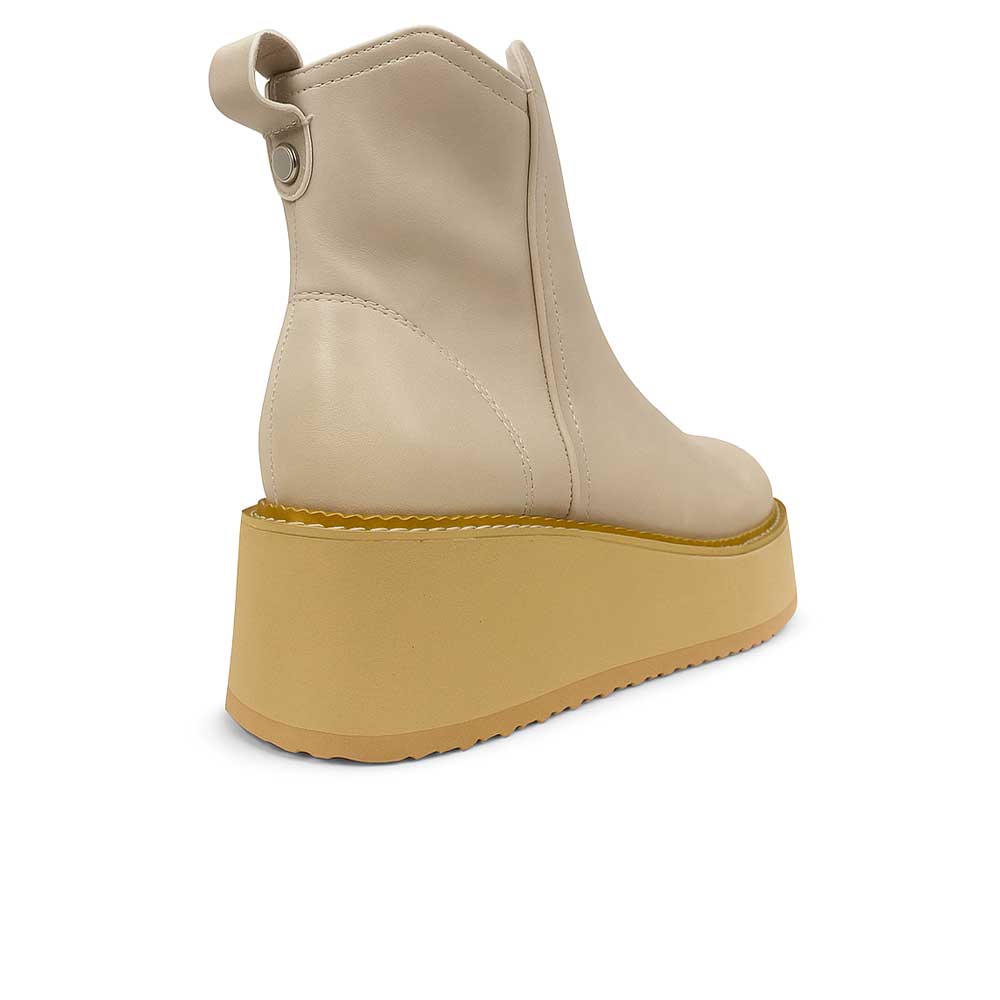 Women's High Sole Boot - Off White1