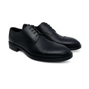 Men's Derby Leather Shoes - Black