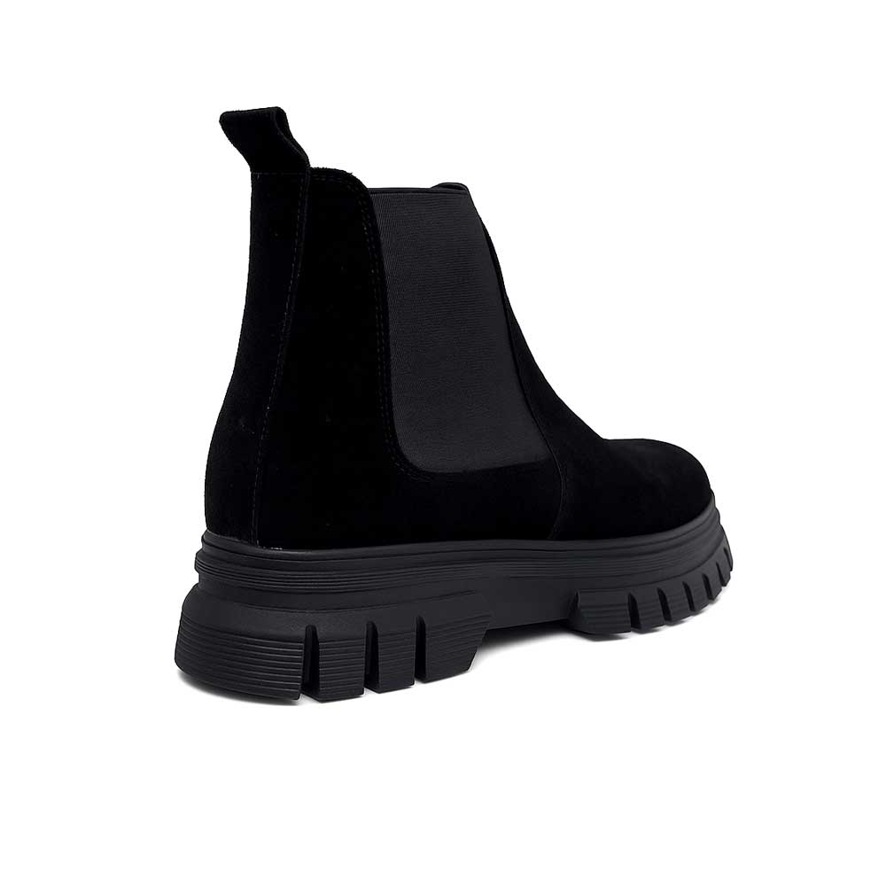 Men's Suede Chelsea Boot - Black1
