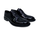 Men's Shiny Classic Shoes - Black