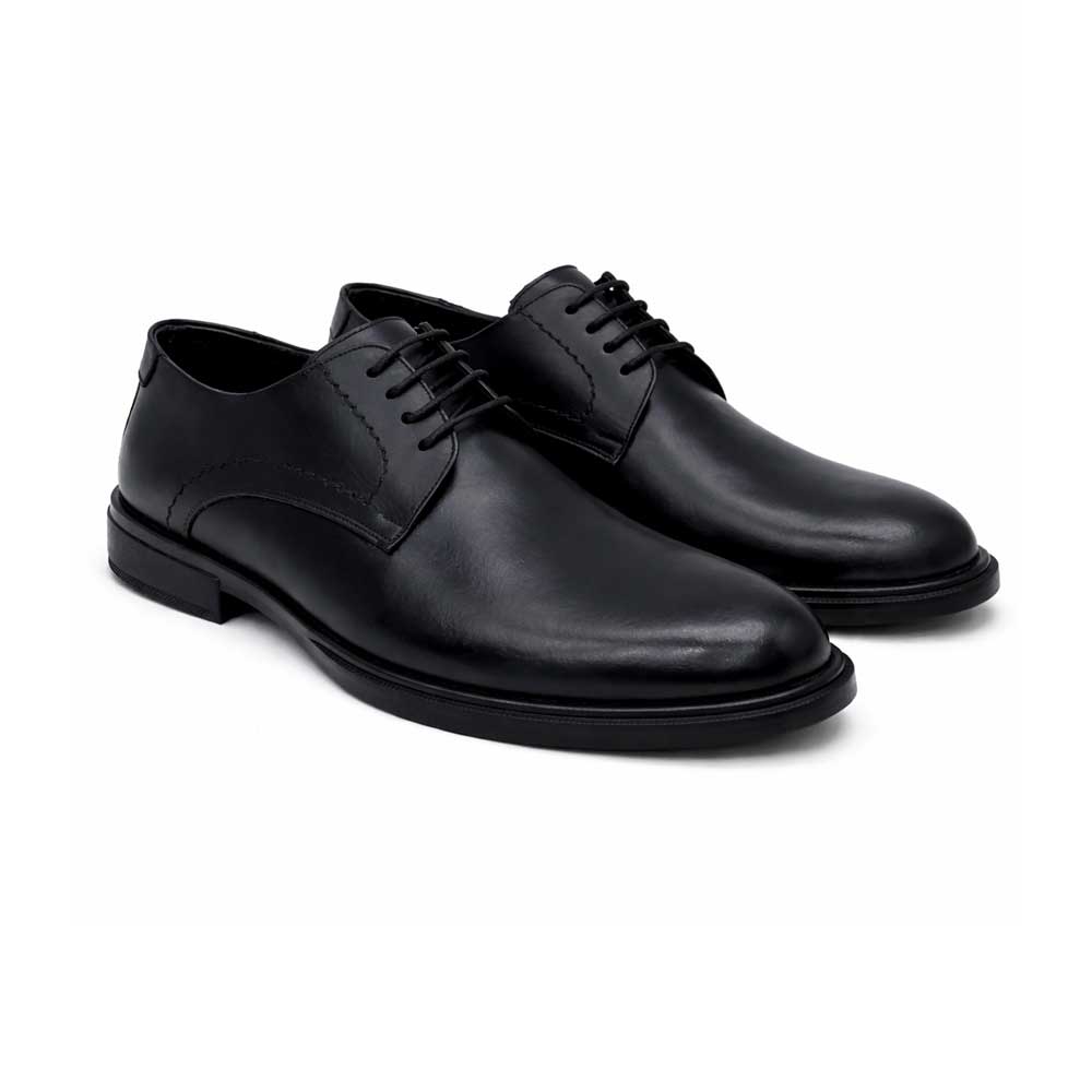 Men's Leather Casual Shoes - Black