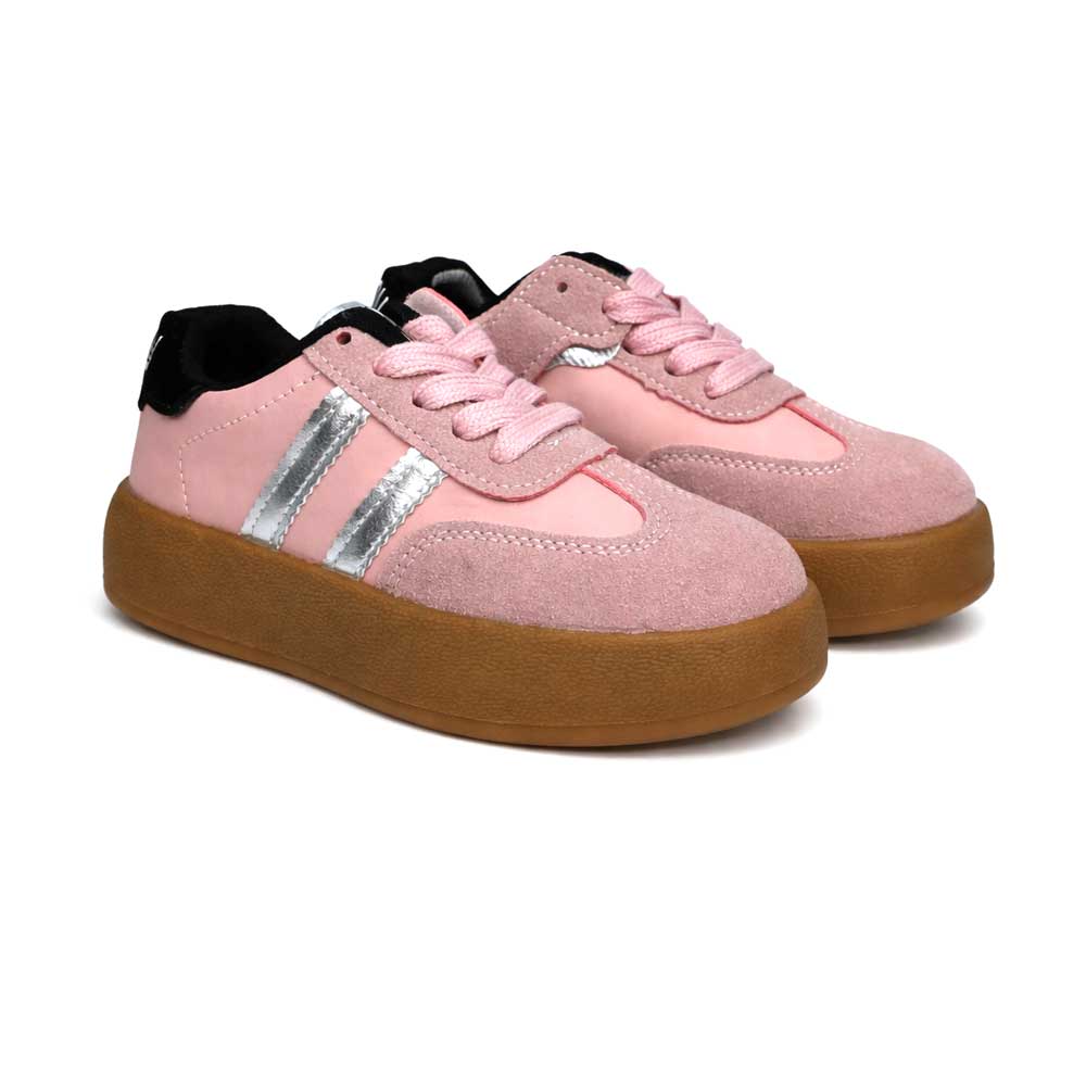 Girly Chamois Sneakers - Pink