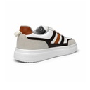 Men's High-Sole Sneakers - White*Brown1