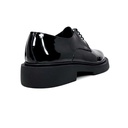 Men's Shiny leather platform shoes - Black1