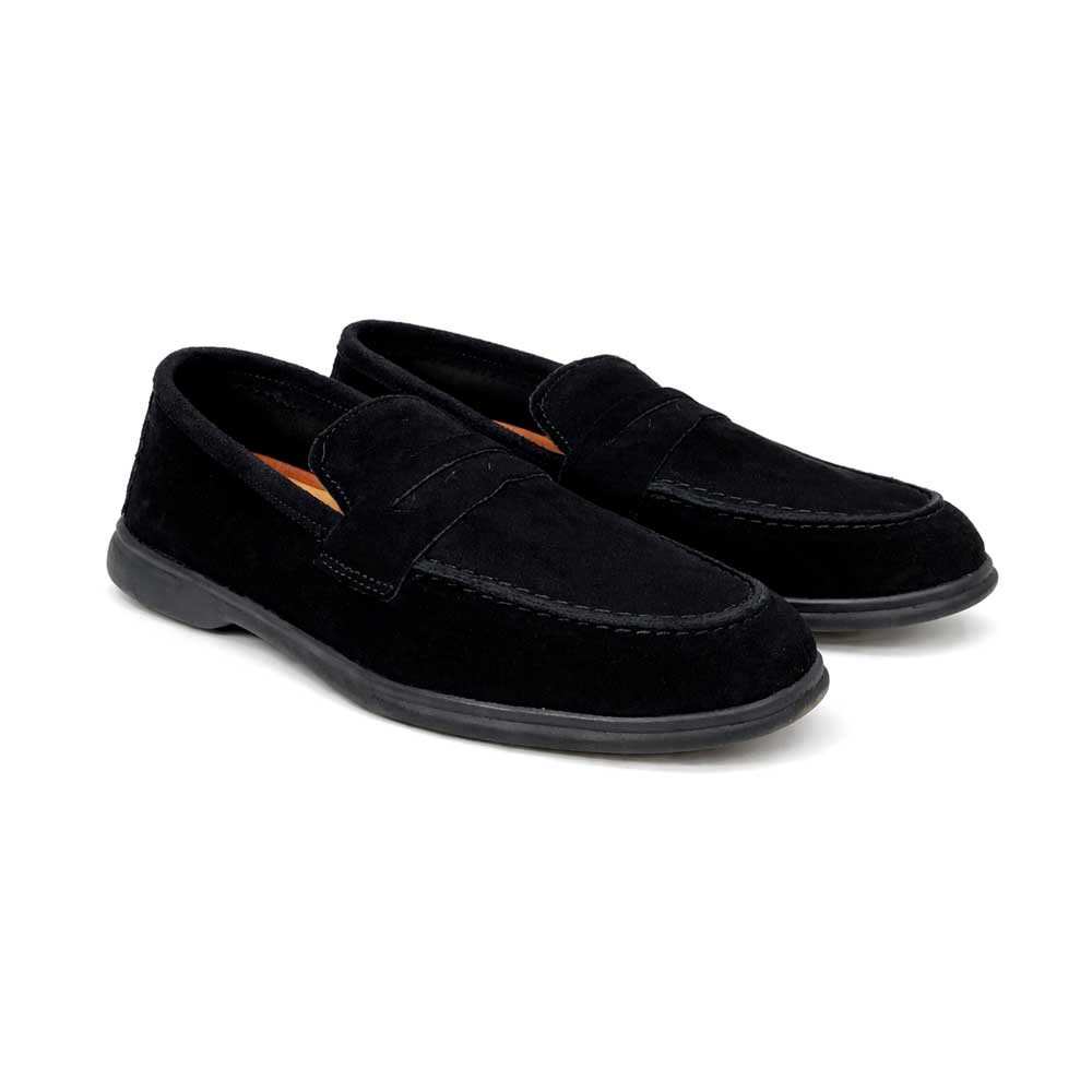 Men's Penny Chamois Loafer - Black